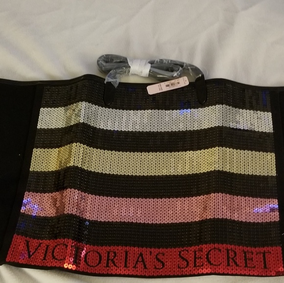 PINK Victoria's Secret Handbags - Pink VS Sequin Multi Color Tote BNWT